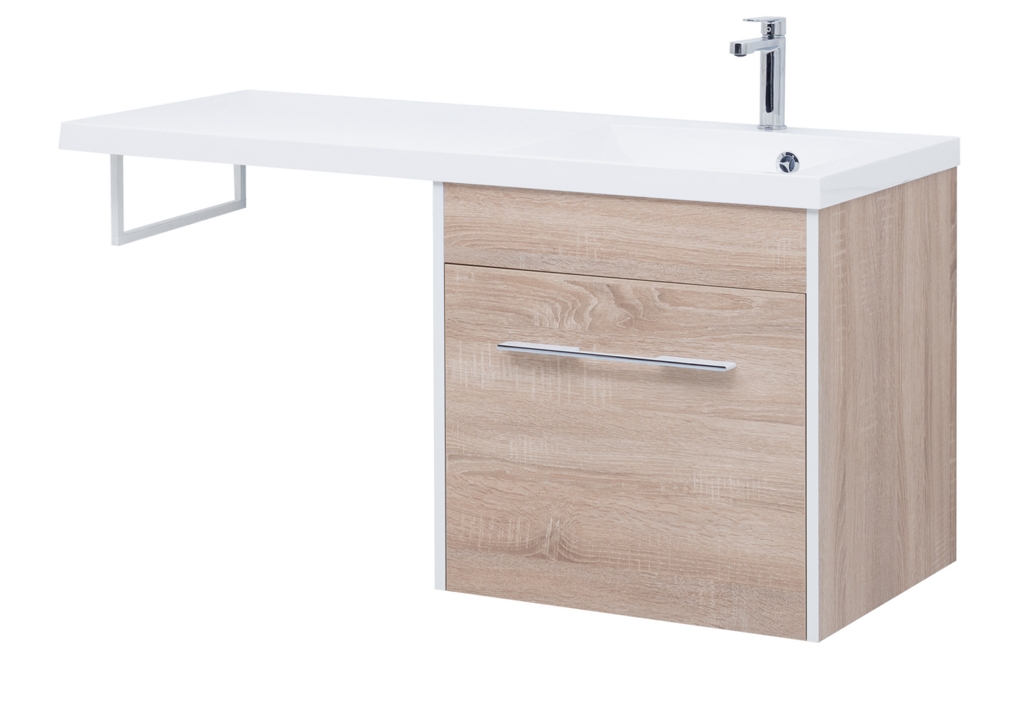 Тумба с раковиной Aquanet Августа 120 R дуб сонома 0021002700239568 - Вид №4