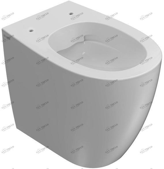 Md001/002/003/004 bi Приставной унитаз напольный Белый Ceramica Globo 4ALL Италия