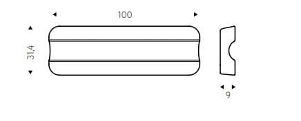 Алюминиевая полка / держатель для полотенец EVER Life Design Lissom Slim ARCH-00056695 - Вид №10
