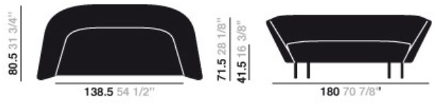 arper 2-местный тканевый диван Loop sun-id-1399811 - Вид №2
