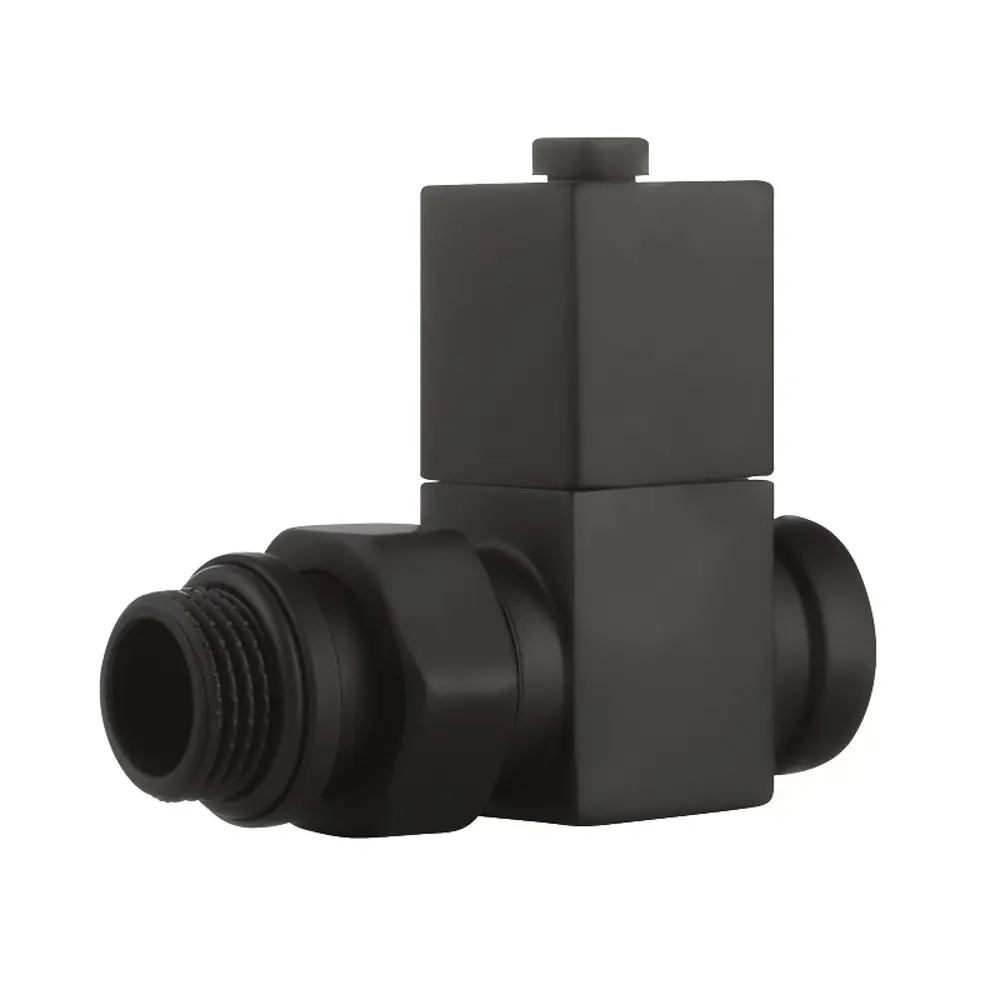 Набор вентилей для радиатора Royal Thermo Cube 1/2" прямой цвет черный 89353150 STLM-2003131  - Вид №6