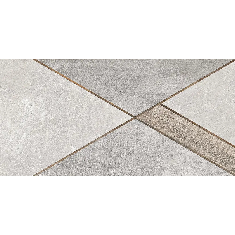 Плитка настенная Azori Global Geometry 31.5x63 см 1.59 м² цвет серый STLM-2170049