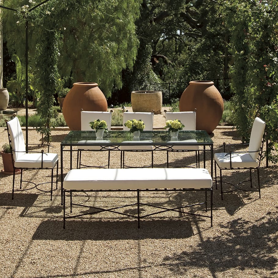 Садовая скамейка из нержавеющей стали без спинки JANUS et Cie ARCH-00095749 - Вид №1