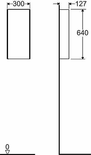 42534 IFO Sense верхний шкаф с дверцей, шпон дуба Черный - Вид №7