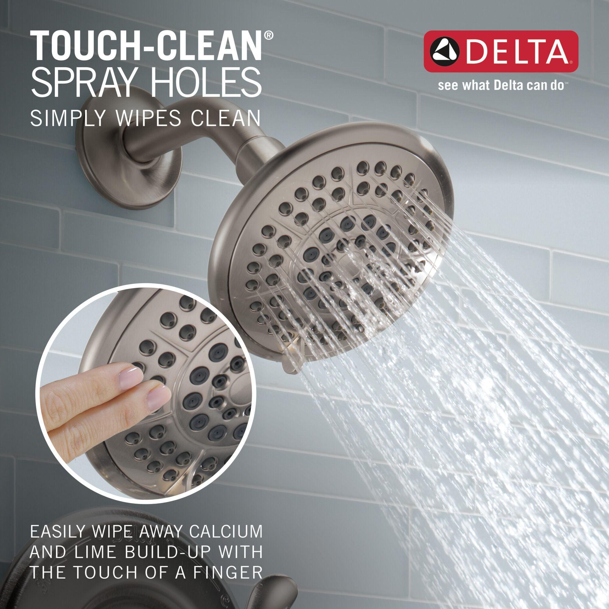 T17438-SS Для ванны и душа Monitor® 17 Series Delta Faucet Lahara Нержавеющая сталь  - Вид №3