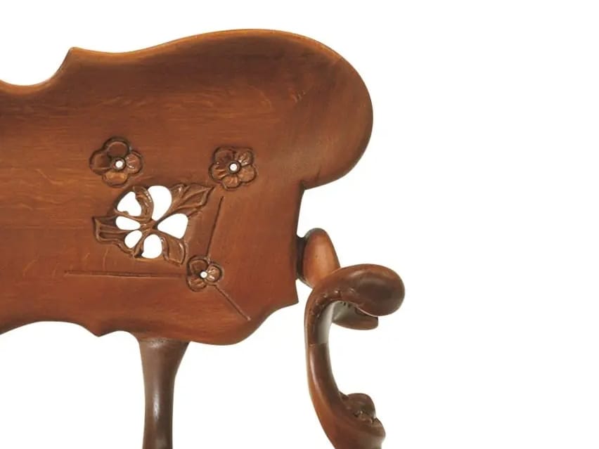 Скамья из массива дерева со спинкой BD Barcelona Гауди ARCH-00014685 - Вид №1