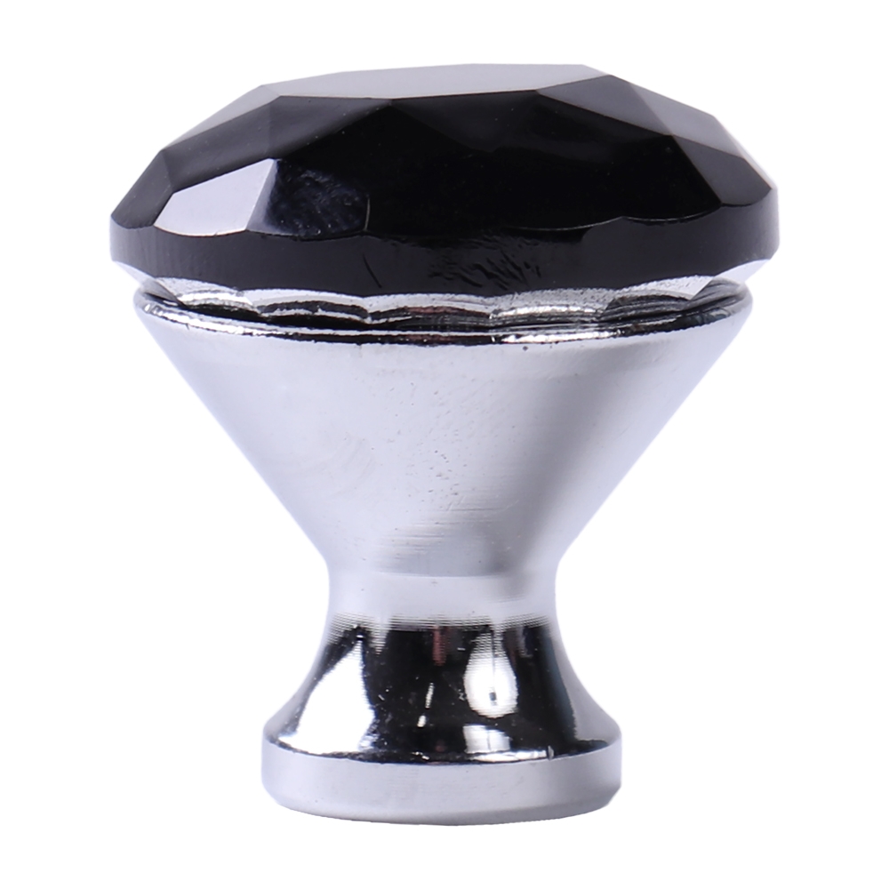 Мебельная ручка  Кноб, 25×25×27 мм, хром, черный LJPS0163 Public Steel Россия  - Вид №1