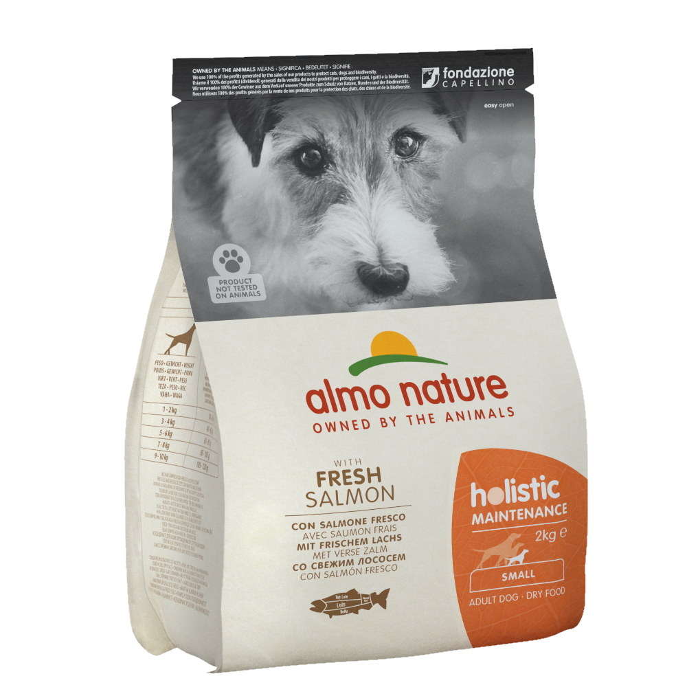 ПР0059735 Корм для собак Holistic-XS-S-Maintenance для малых пород, лосось сух. 2кг Almo Nature 
