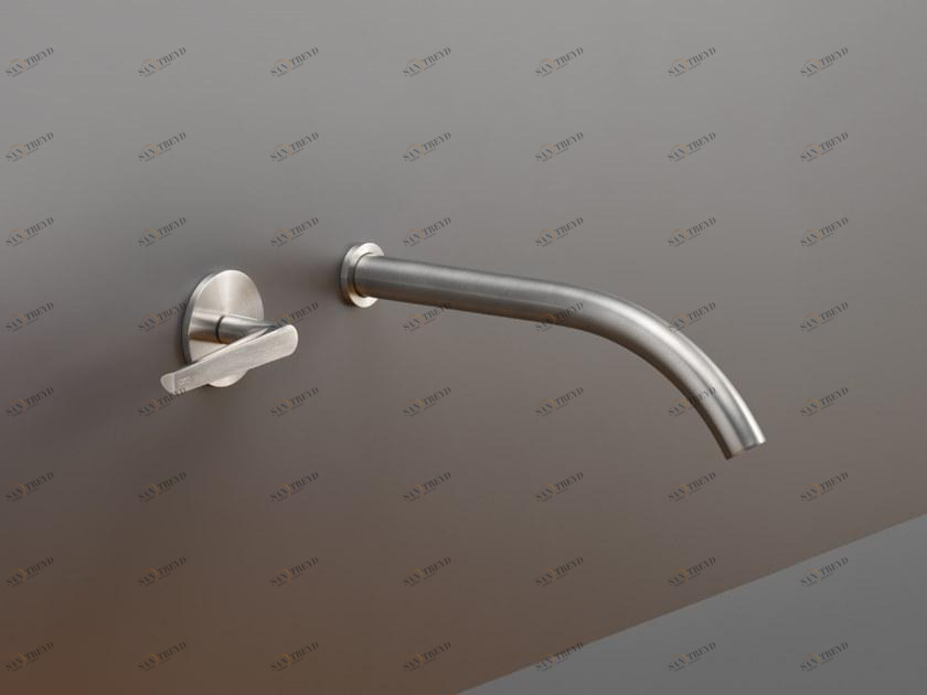 Ceadesign Смеситель для умывальника из нержавеющей стали с гидропрогрессией настенный Flag Flg 07