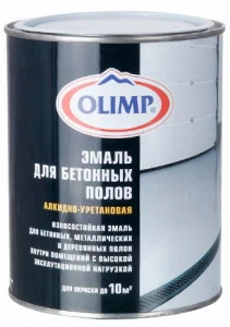 Эмаль Олимп для бетонных полов 2,7л белая "БАЗА A"