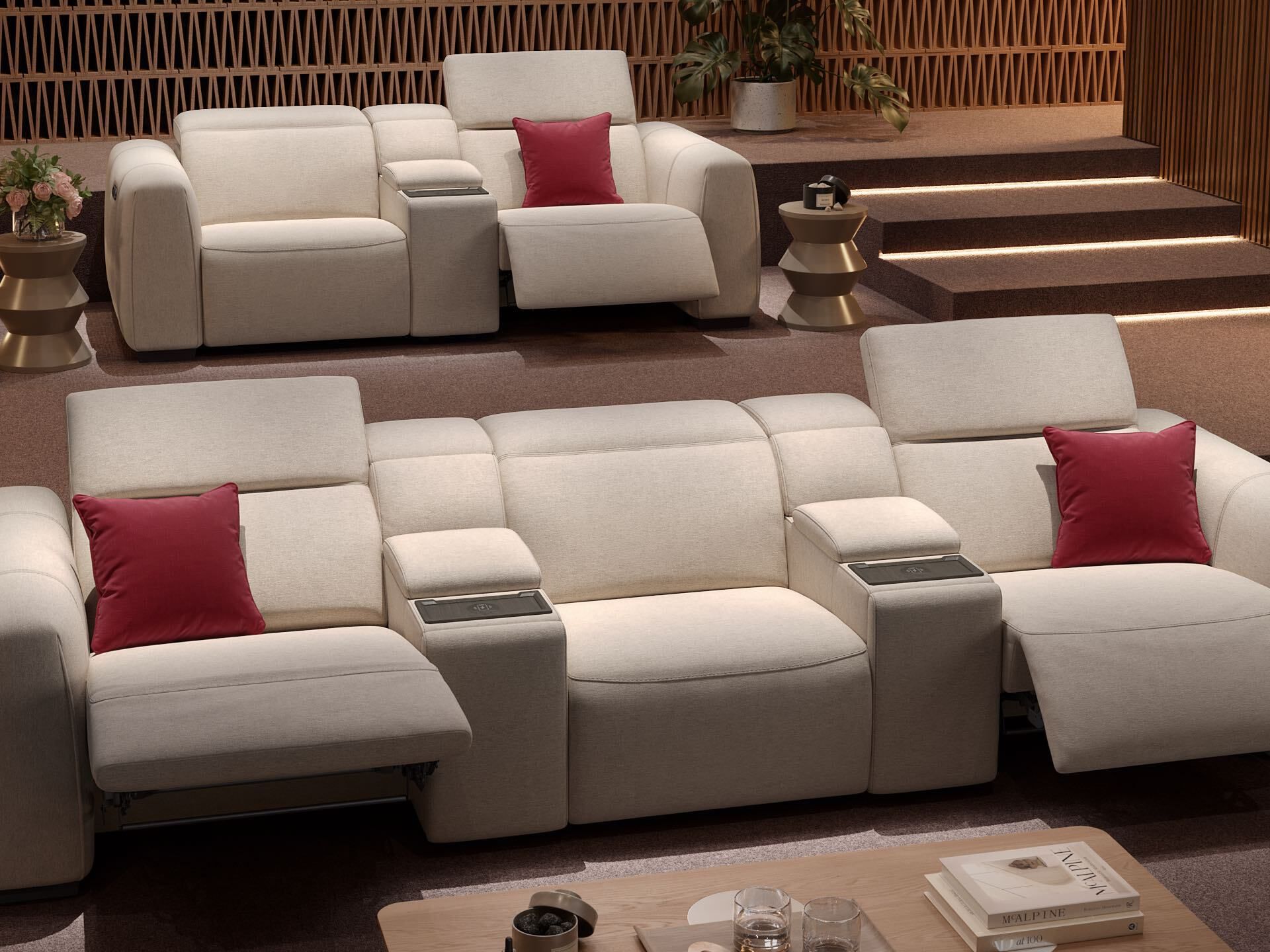 3-местный тканевый диван Sofanella тысячное кино ARCH-00038901 - Вид №1