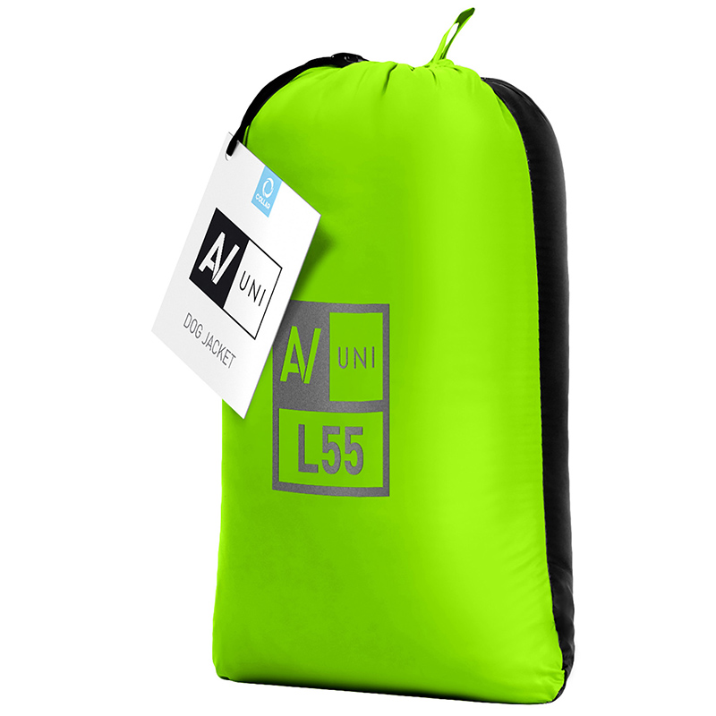 ПР0053758 Куртка для собак UNI двусторонняя размер M 43, салатово-черная AiryVest  - Вид №1