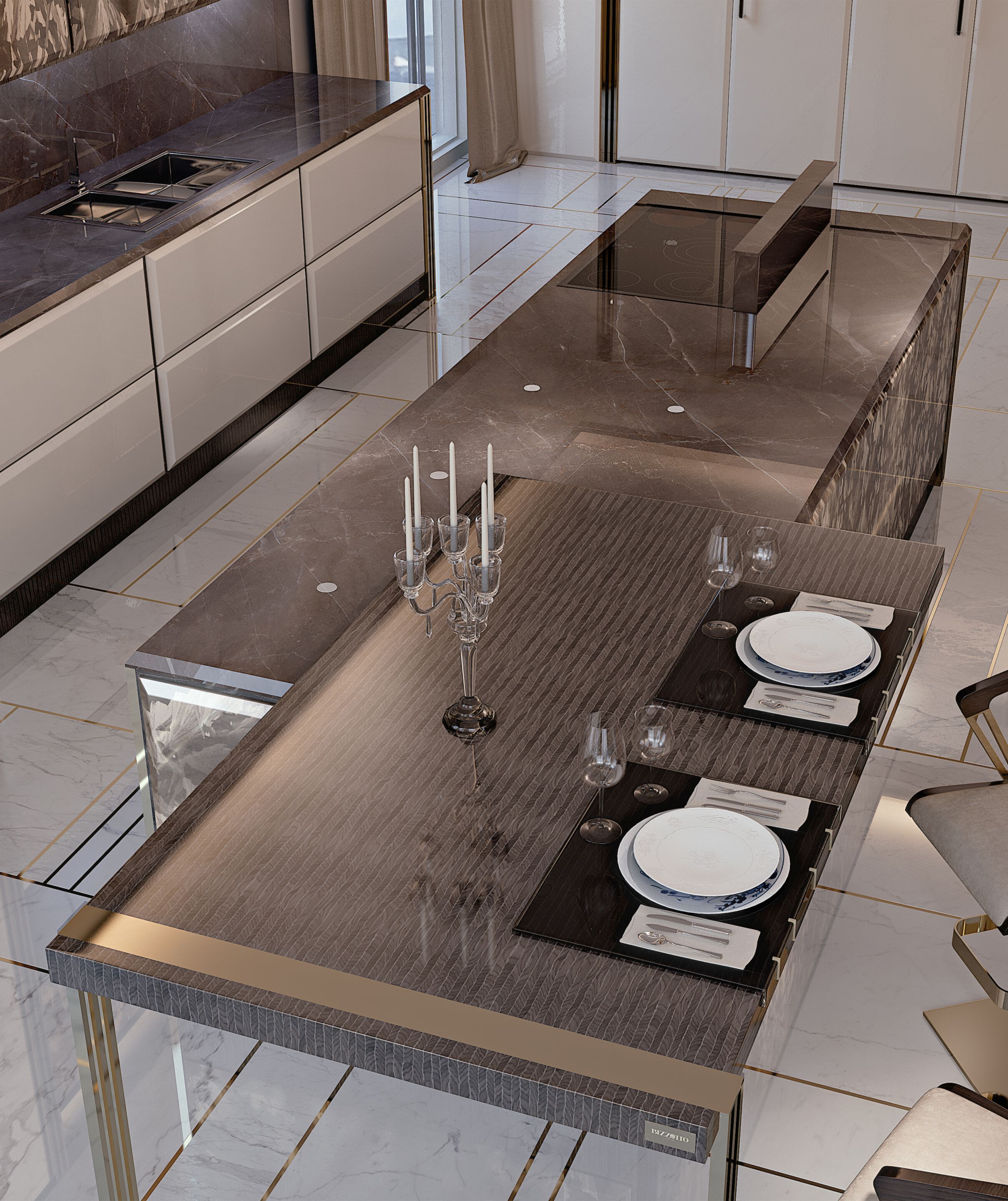 Деревянная линейная кухня на заказ Bizzotto Italia Symphony-Infinity ARCH-00133258 - Вид №2