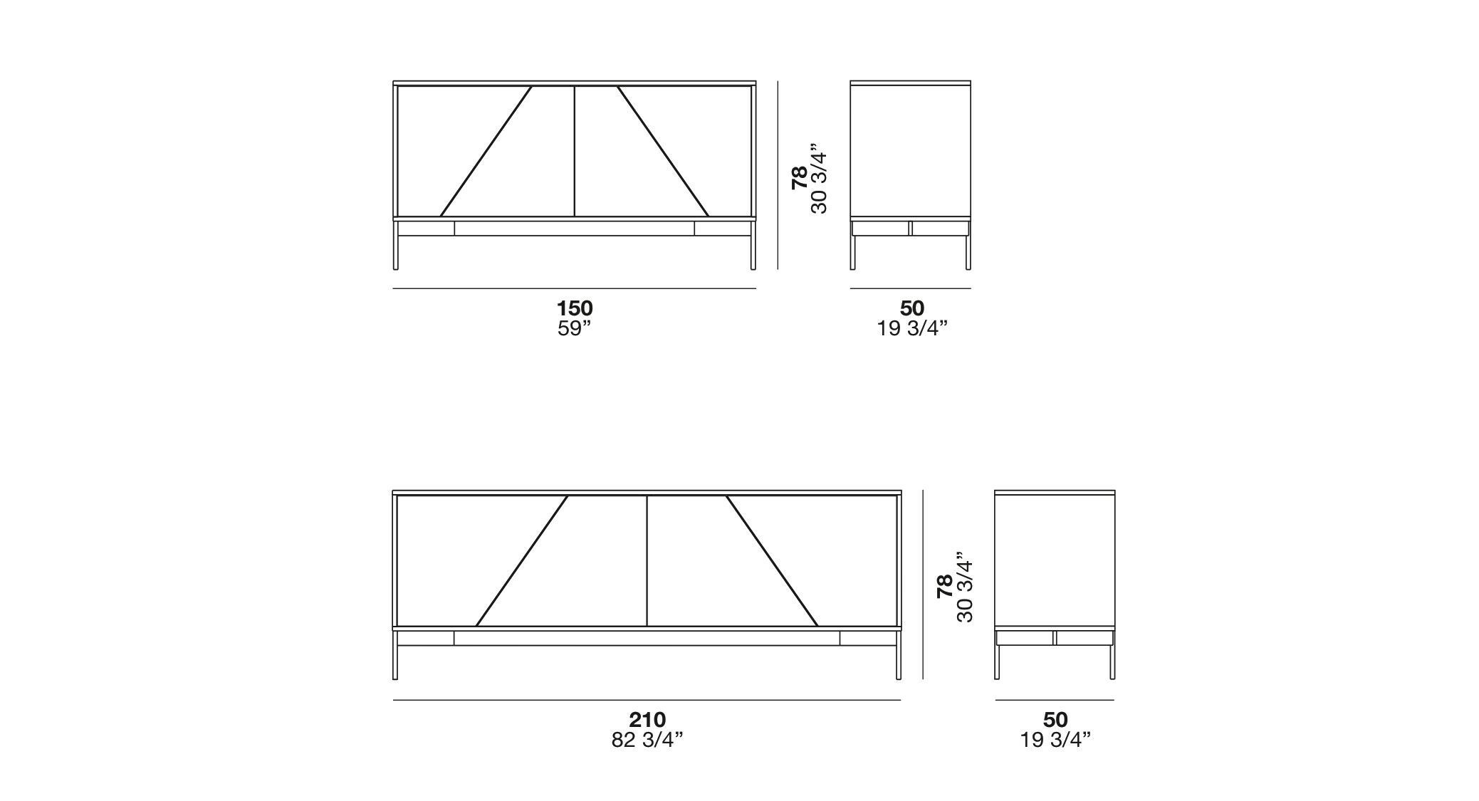 Деревянный шкаф с распашными дверями Alf DaFrè KENDO ARCH-00097765 - Вид №9