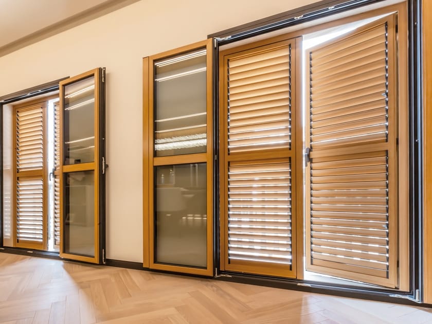 Алюминиевые жалюзи с фиксированными ламелями Saxun EFORUS ARCH-00073438