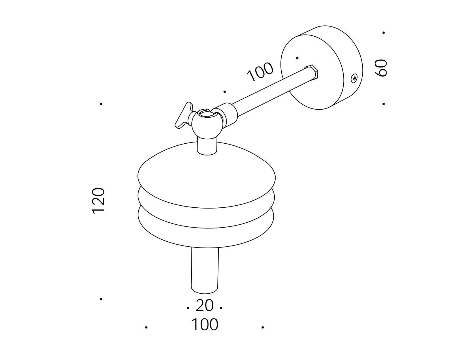 Светодиодный настенный светильник Renzo Serafini изолятор ARCH-00100944 - Вид №7