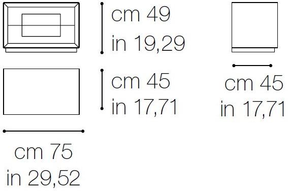 Grilli Прикроватная тумба с ящиками Quadro 850401 - Вид №2