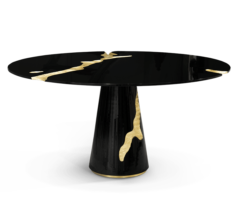 0-121 Черный обеденный стол Lapiaz Boca Do Lobo  - Вид №3