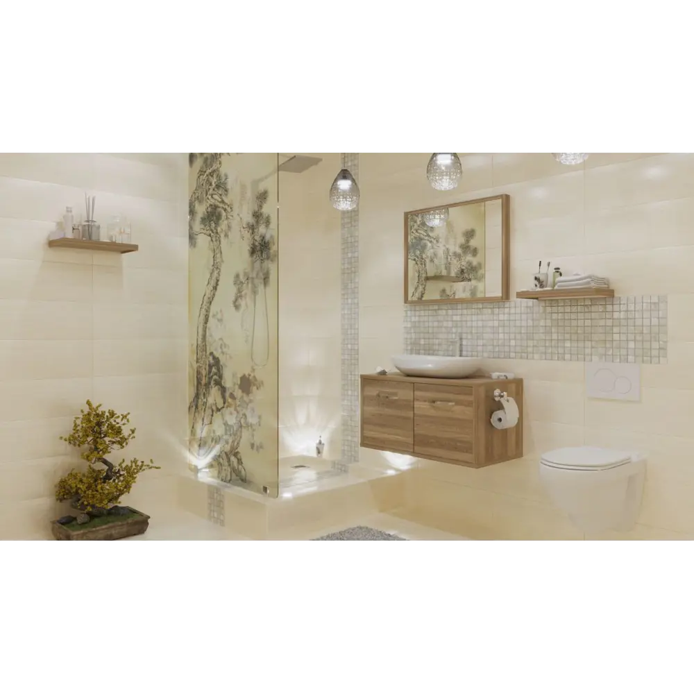 Плитка настенная Marmi Beige 20.1х50.5 см 1.52 м2 цвет бежевый 16358672 STLM-2068833 Azori  - Вид №6