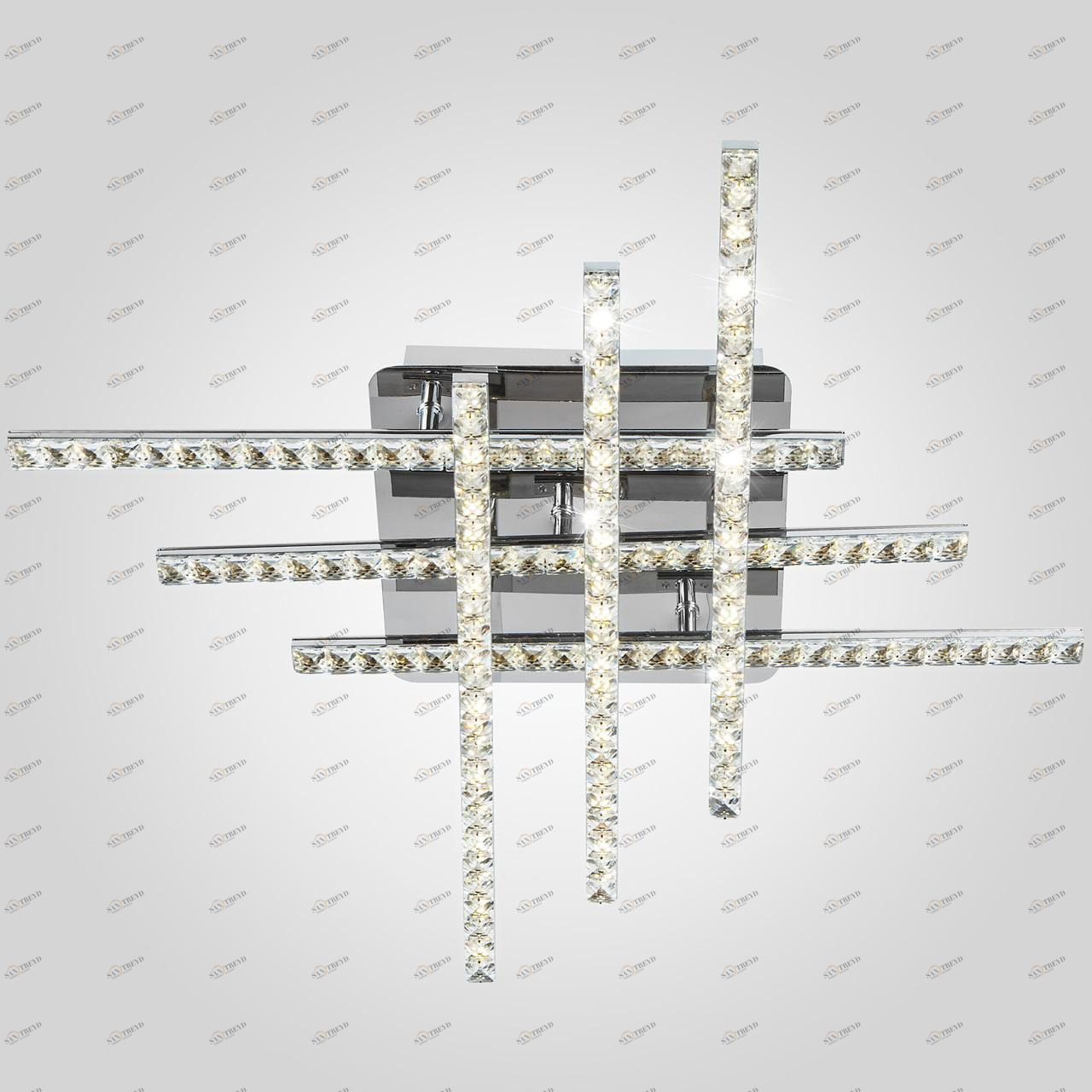 Потолочный светодиодный светильник Eurosvet Soprano 90041/6 хром EUROSVET SOPRANO CHROME 202272 Прозрачный;хром 