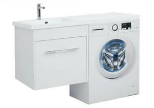 Тумба с раковиной Aquanet Августа 120 L белый