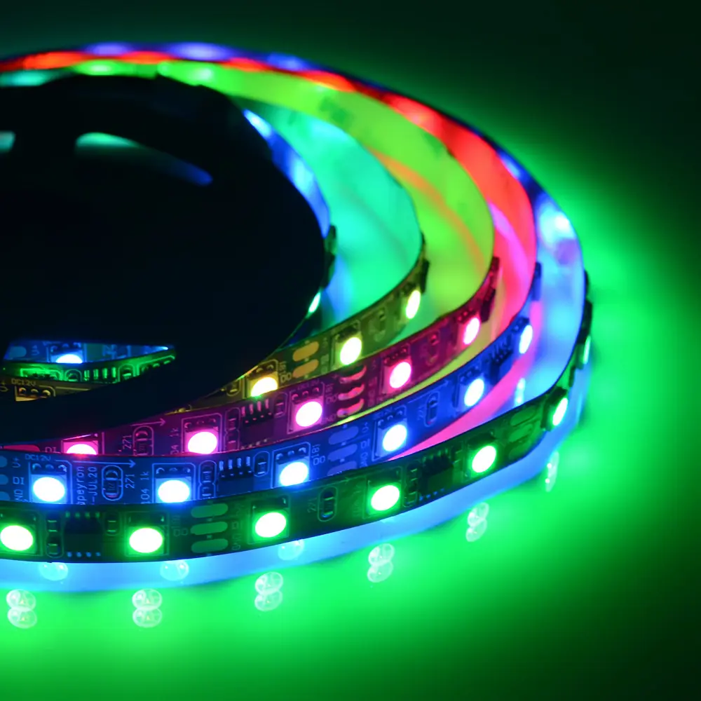 Адресная светодиодная лента Apeyron SMD5050 12В 10 мм 2м 14.4 Вт/м 60диод/м RGB 82535315 STLM-2049864  - Вид №3