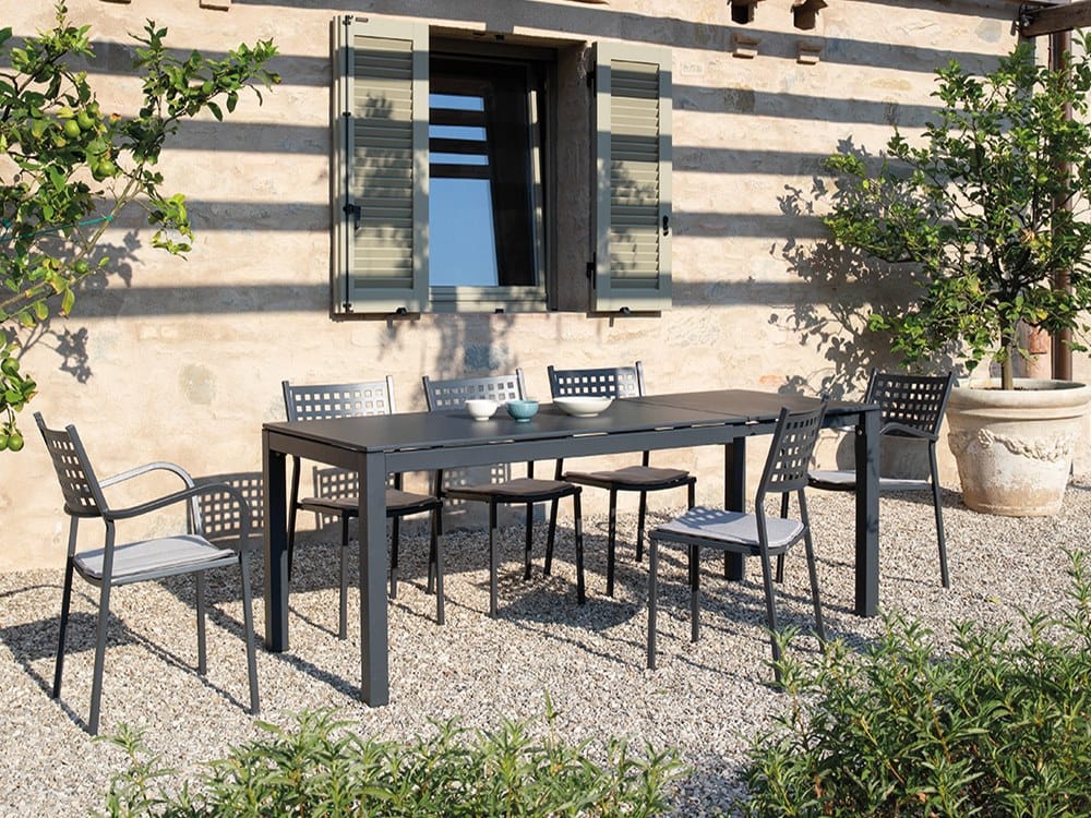 Металлический штабелируемый садовый стул с подлокотниками Vermobil ARCH-00097179 - Вид №5