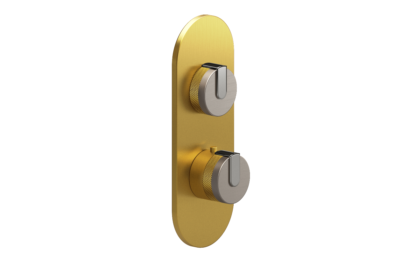 E-8026-R1BNiE0-L1PC-BAU-T Планка M-Series с 2 ручками - Внешняя часть GRAFF MOD+
