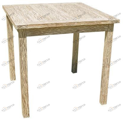 Il Giardino di Legno Квадратный деревянный садовый стол White sand 6403