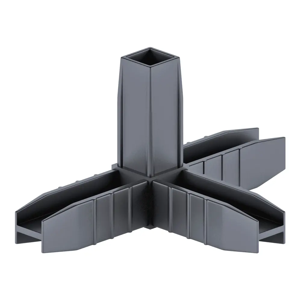 Santreyd Коннектор 4 для мебельных систем в графитовом цвете 87690776 STLM-0074935