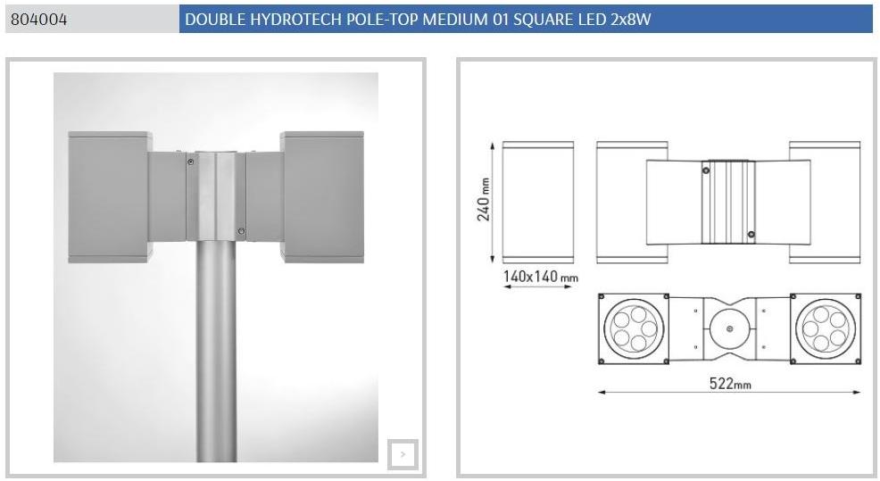 PUK Светодиодный уличный фонарь из литого под давлением алюминия Hydrotech sun-id-1465341 - Вид №23