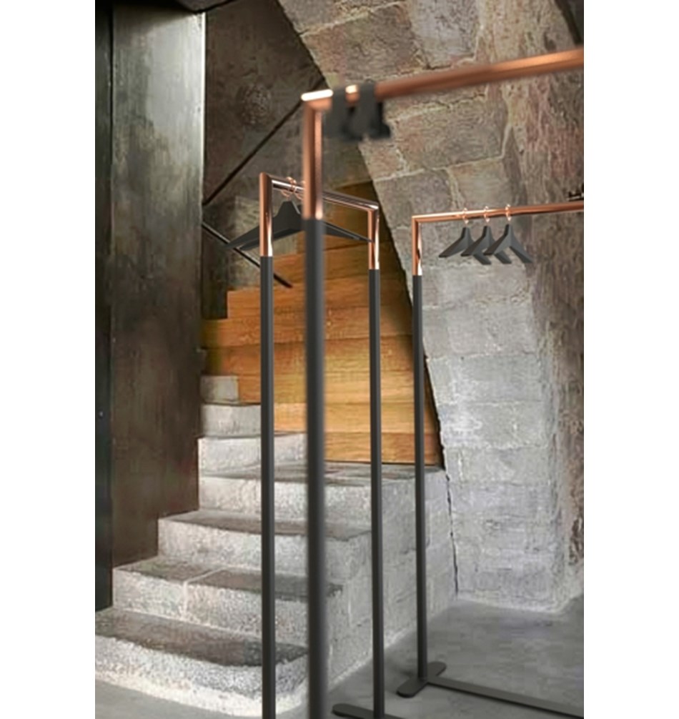 FROST Вешалка 8 комплект » черный / медь Резина / нержавеющая сталь Черный / медь U3014-3-C  - Вид №5