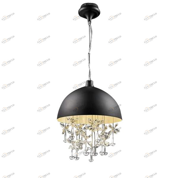 Подвесной светильник Crystal Light 15 black от Delight Collection MD2551/15 DELIGHT COLLECTION ДИЗАЙНЕРСКИЕ 243729 Прозрачный;черный 