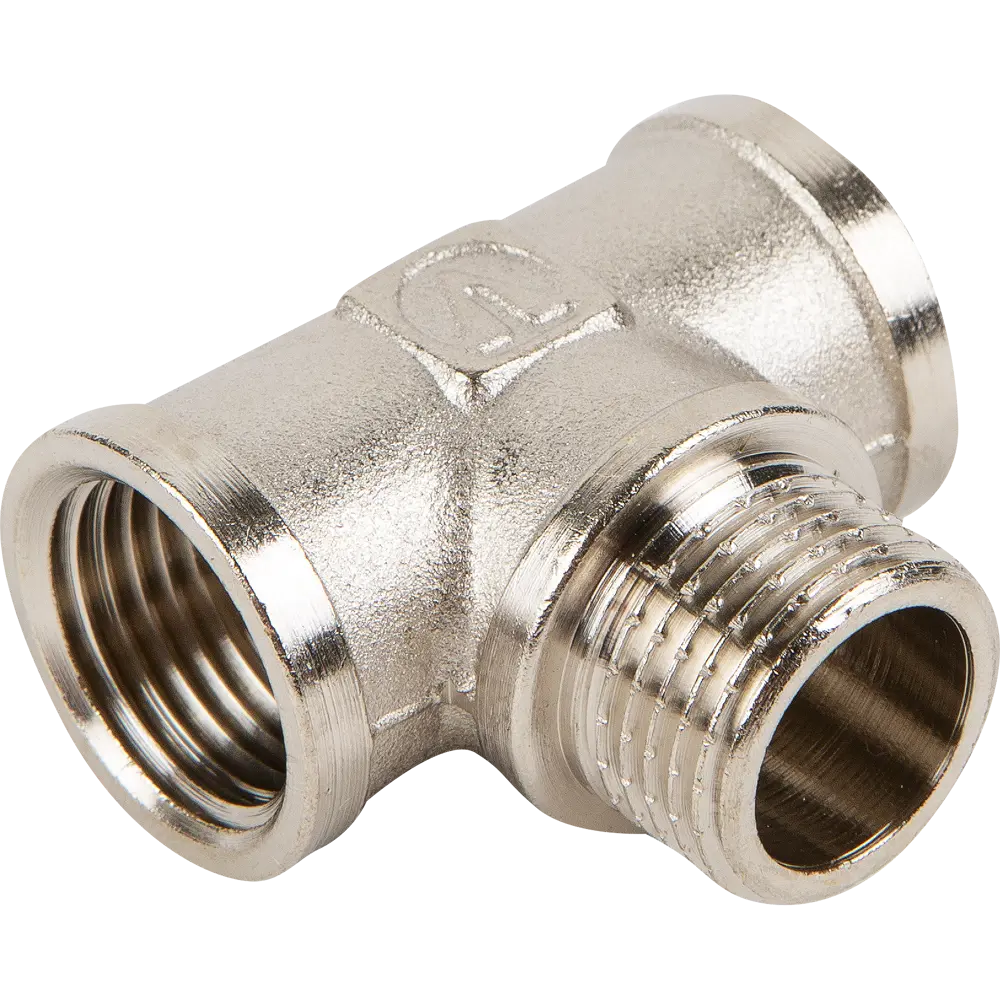 Тройник Valtec 1/2" ВР-НР мм никелированная латунь VTr.132.N.0004 11978135 STLM-2046517 
