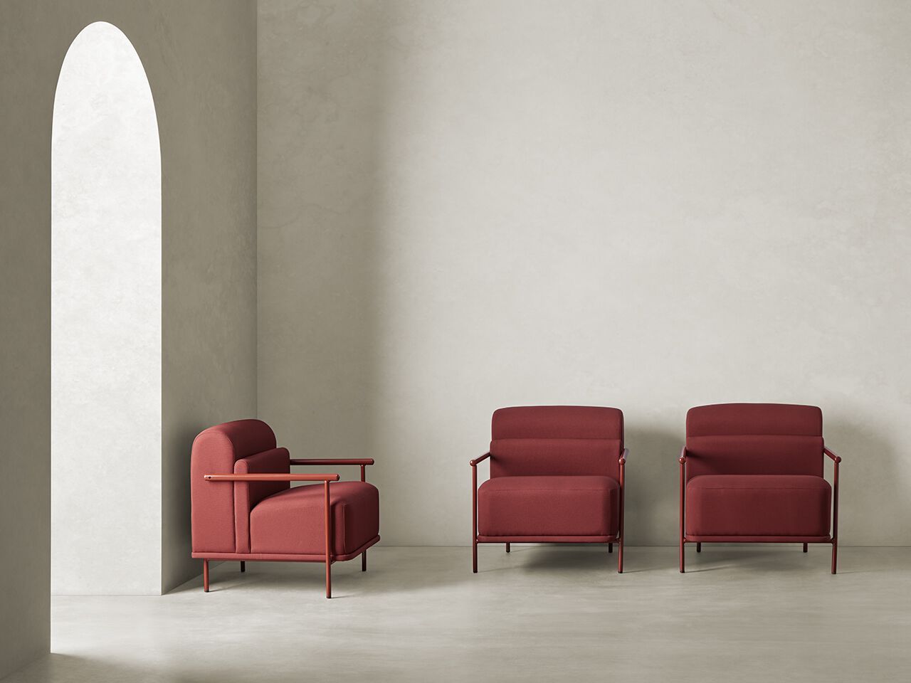 Тканевое кресло с подлокотниками Mobboli Mont Blanc ARCH-00045772 - Вид №1