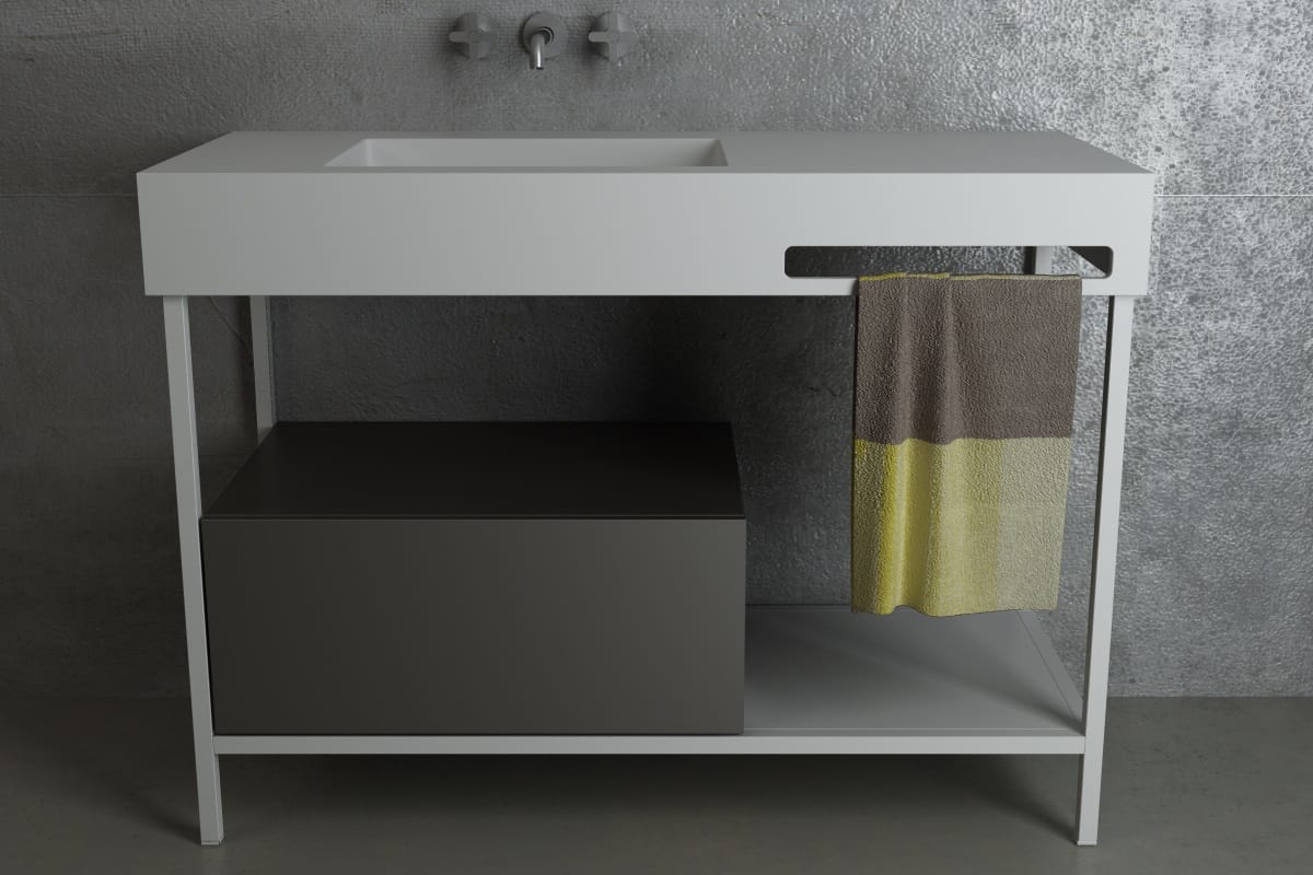 Металлическая секционная напольная раковина MOMA Design ARIA ARCH-00090078 - Вид №10