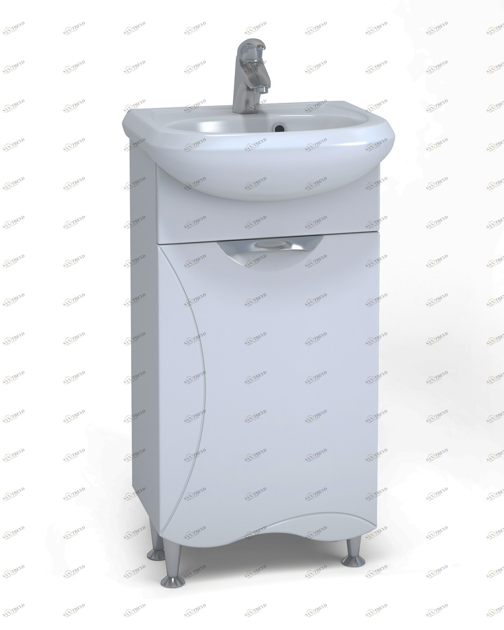 Тумба с раковиной Callao 450 (Уют)450⨉240⨉830 мм белый Santreyd sun-id-665398