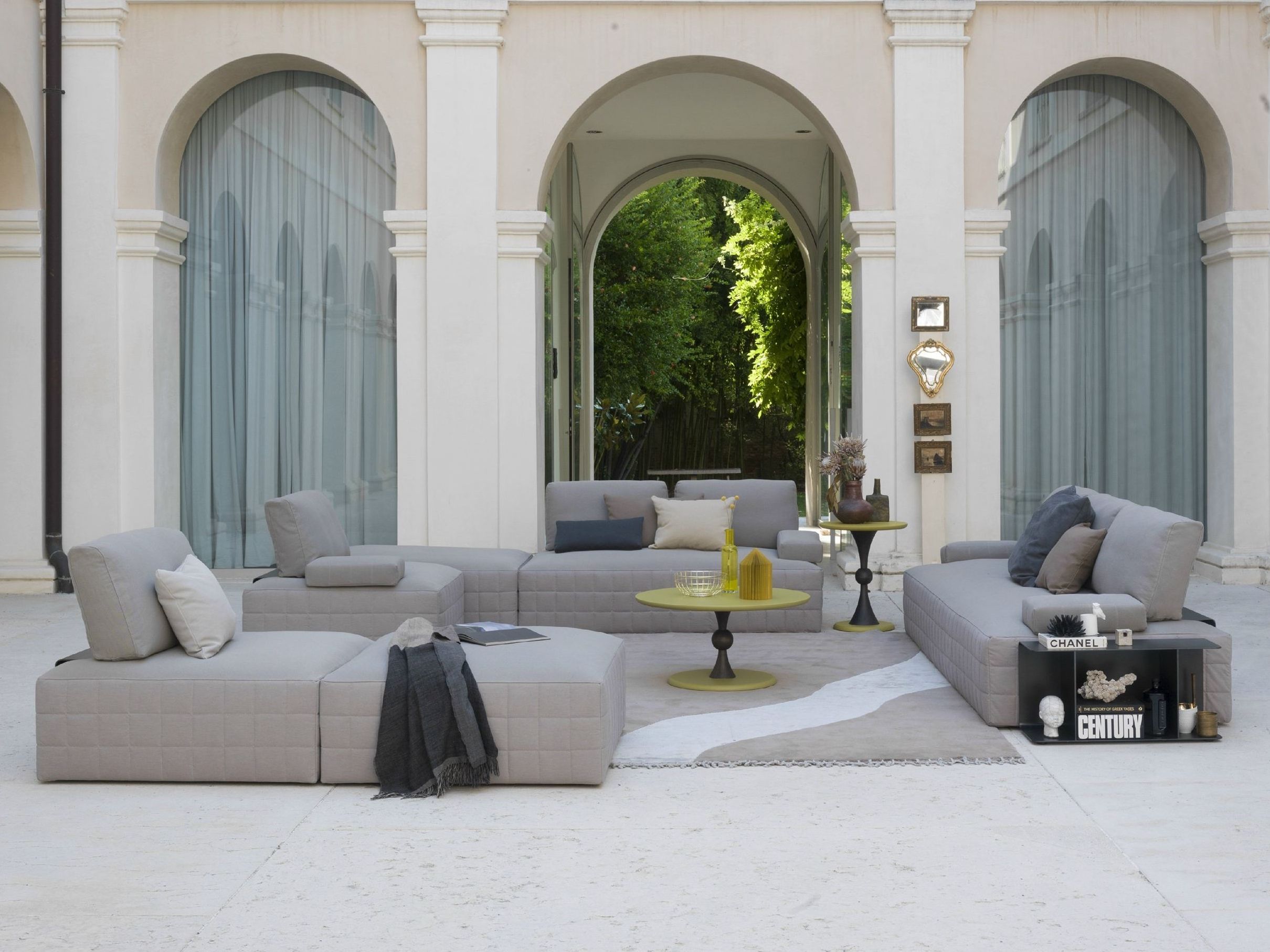 Угловой диван с журнальной стойкой BODEMA SHANGHAI ARCH-00143450