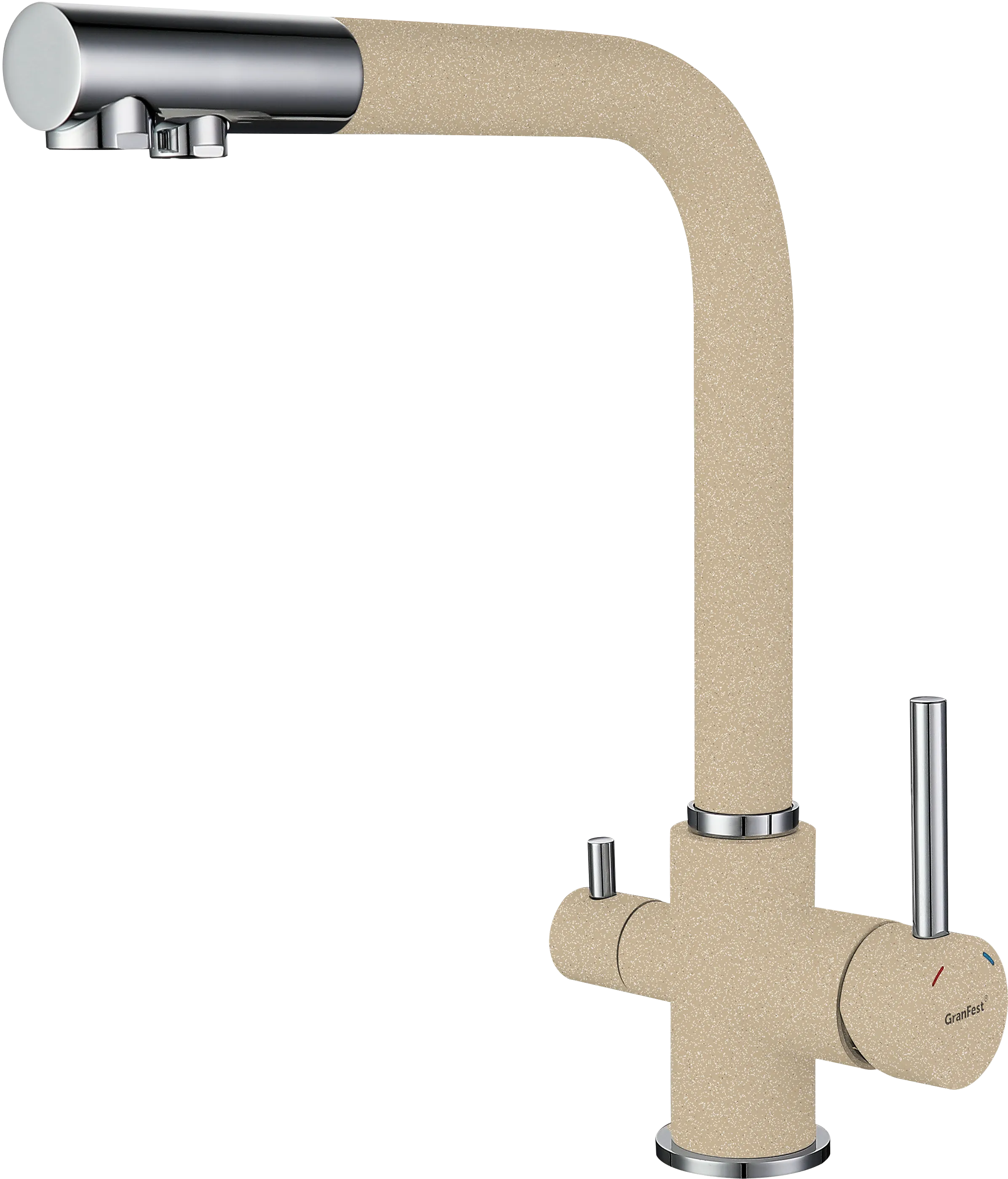 Кухонный смеситель 3611 кашемир GranFest 