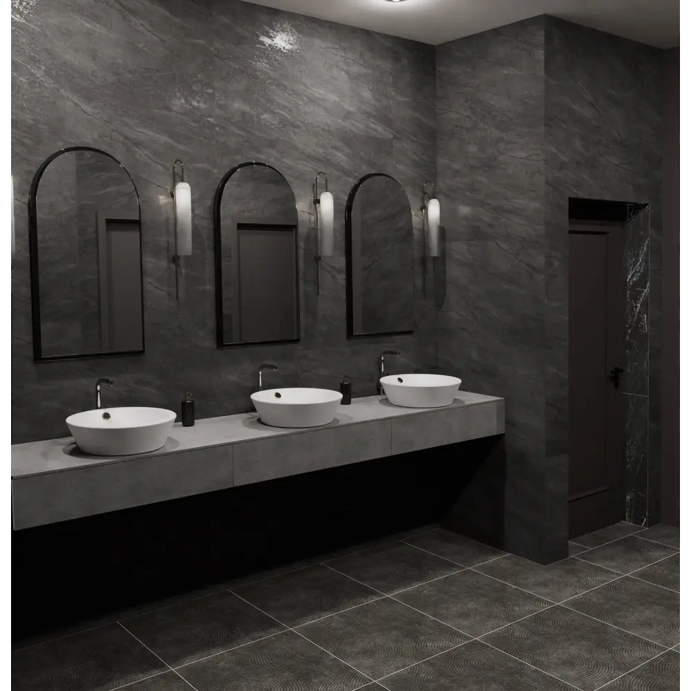 Глазурованный керамогранит Аксима Валетта 60x120 см 1.44 м² матовый цвет темно-серый AXIMA VALLETTA STLM-2125542 - Вид №5