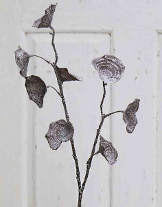 1976 619 a3 Искусственный спрей для листьев с глиттером, 53 см, матовый коричневый H-andreas