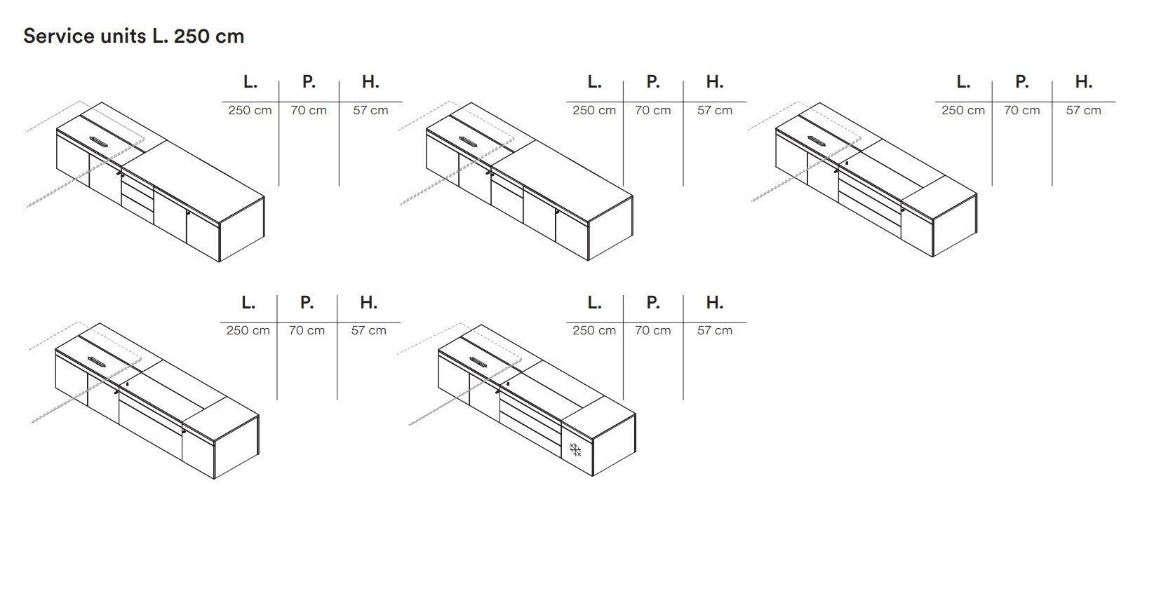 Алюминиевый секционный угловой стол FREZZA Ono ARCH-00054057 - Вид №4