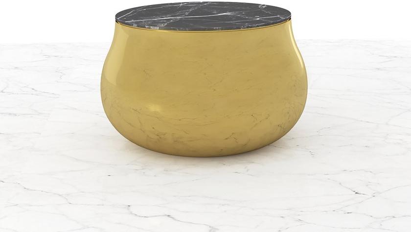 Scarlet Splendour Круглый журнальный столик из мрамора Terra sun-id-1462049 - Вид №3