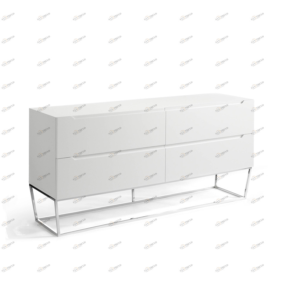 Комод белый с 4 ящиками CP1801-C-Blanco от Angel Cerda ANGEL CERDA ДИЗАЙНЕРСКИЕ 345639 Белый 