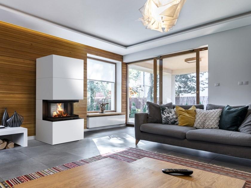 Kratki Дровяной стальной камин с панорамным остеклением sun-id-1360771 - Вид №5