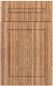 Фасады для кухни Модерн Фрезеровка «Ла Дефанс» Зебрано светлое №125