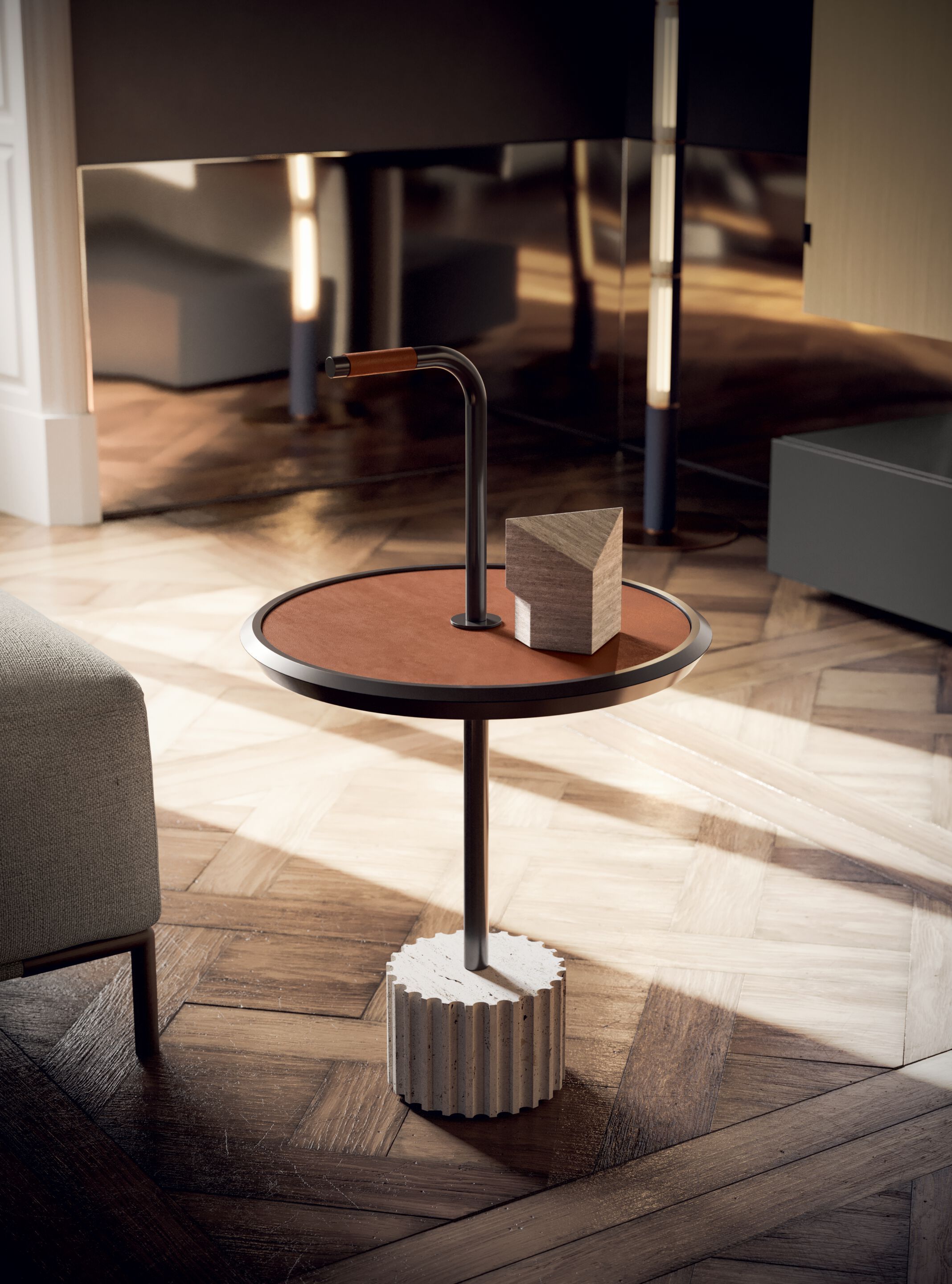 Высокий круглый журнальный столик Kico Living Complements ARCH-00145339 - Вид №4