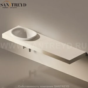 Flaminia IO e SI Столешница с отверстием под раковину от 80 до 250 см бежевая IO60M4.9003