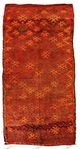 AFOLKI Прямоугольный шерстяной коврик с мотивом модерн Talsent Taa626be