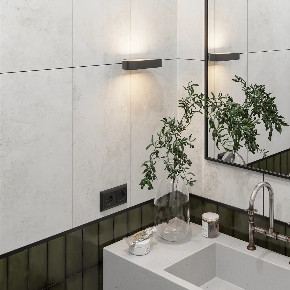 Плитка настенная Керамин Бостон CDB00029725 30x60 см 1.98 м² матовая цвет светло-серый 89337758 STLM-2121906